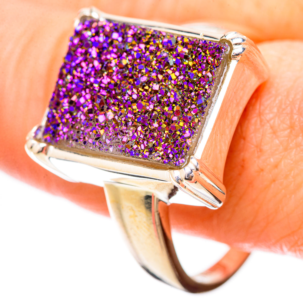 Titanium Druzy Rings handcrafted by Anasilvercos - RING130817