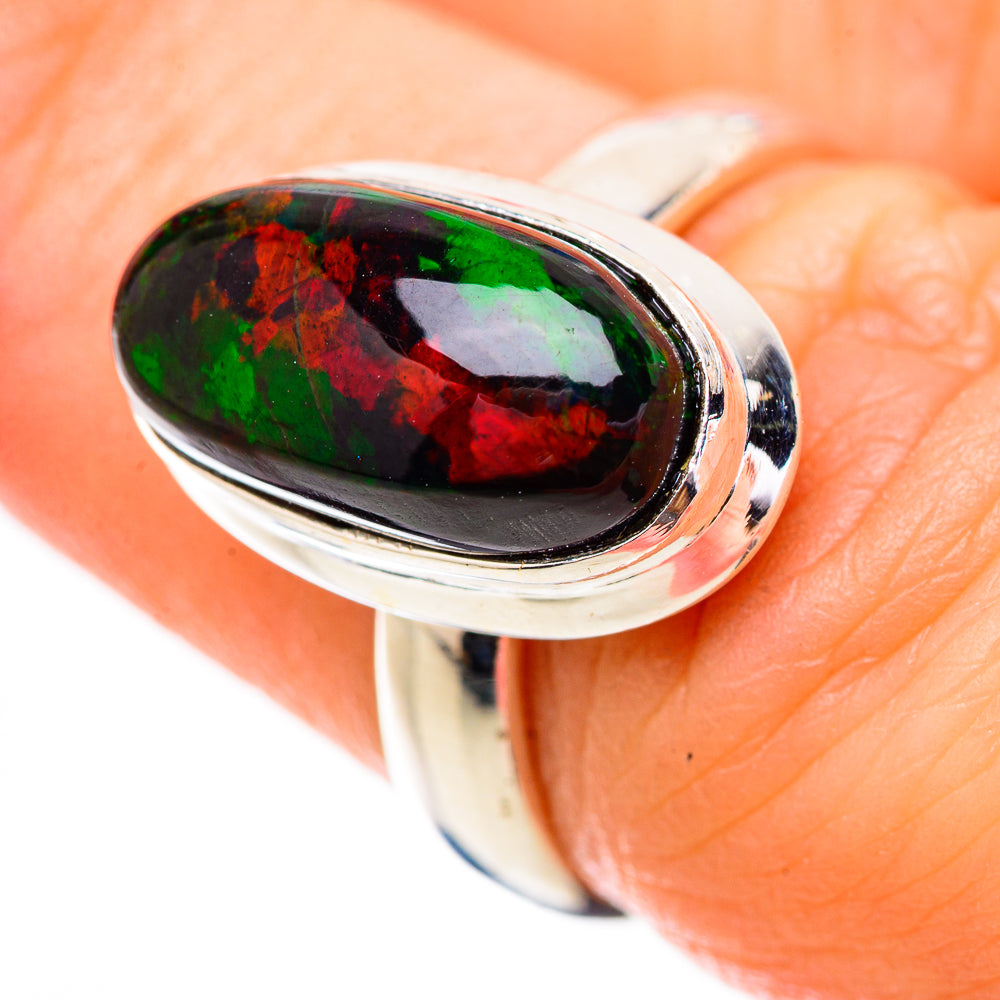 Black Opal Rings handcrafted by Anasilvercos - RING130818