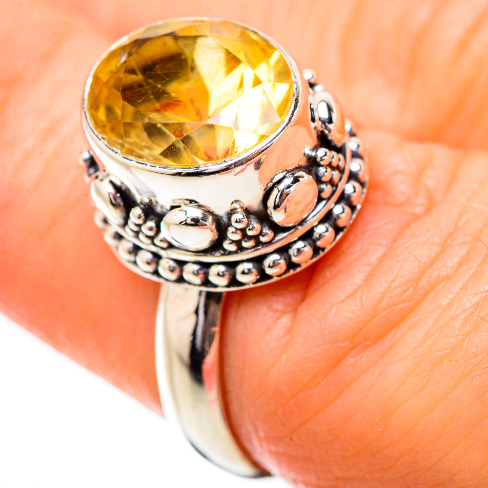 Citrine Rings handcrafted by Anasilvercos - RING130834