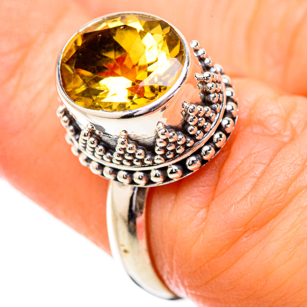 Citrine Rings handcrafted by Anasilvercos - RING130835