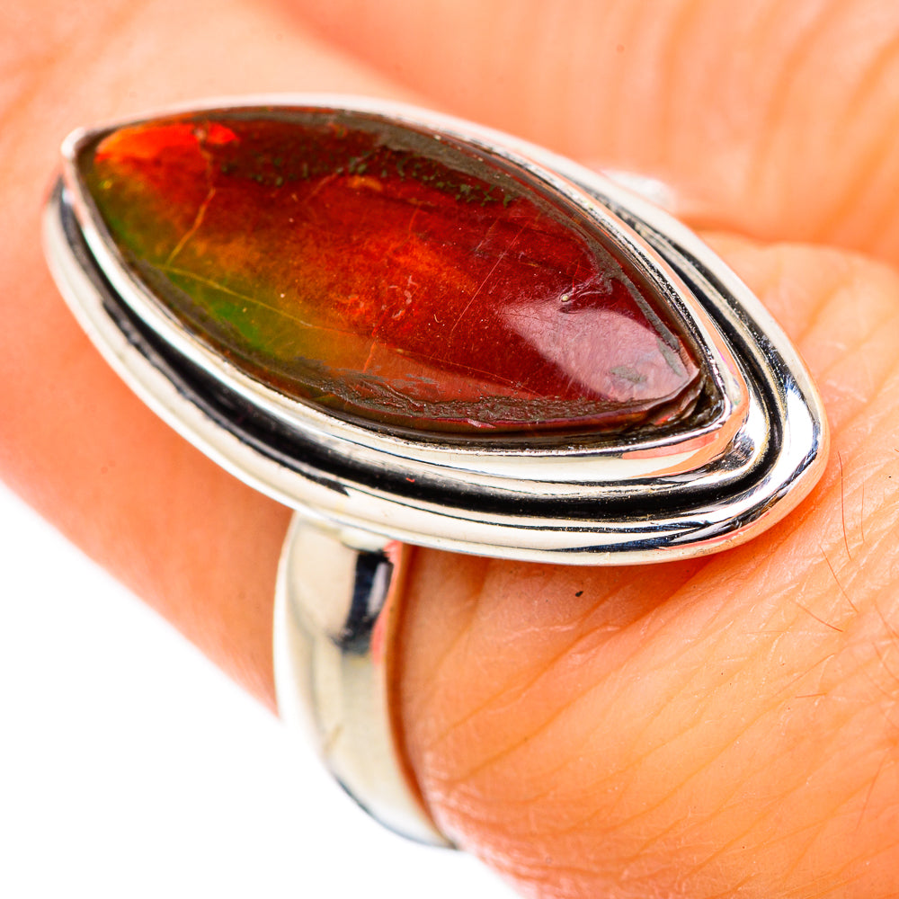 Ammolite Rings handcrafted by Anasilvercos - RING130840