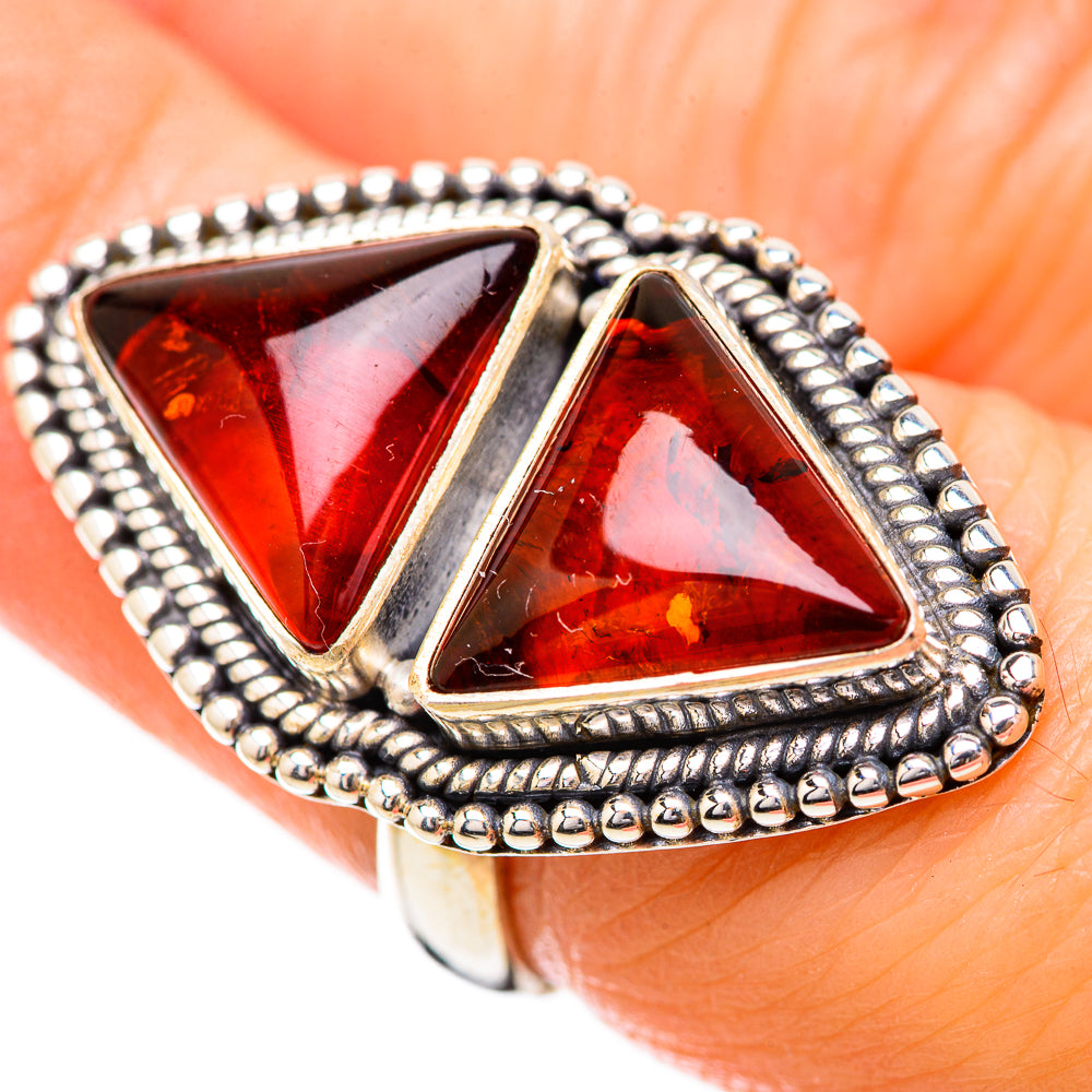 Baltic Amber Rings handcrafted by Anasilvercos - RING130841
