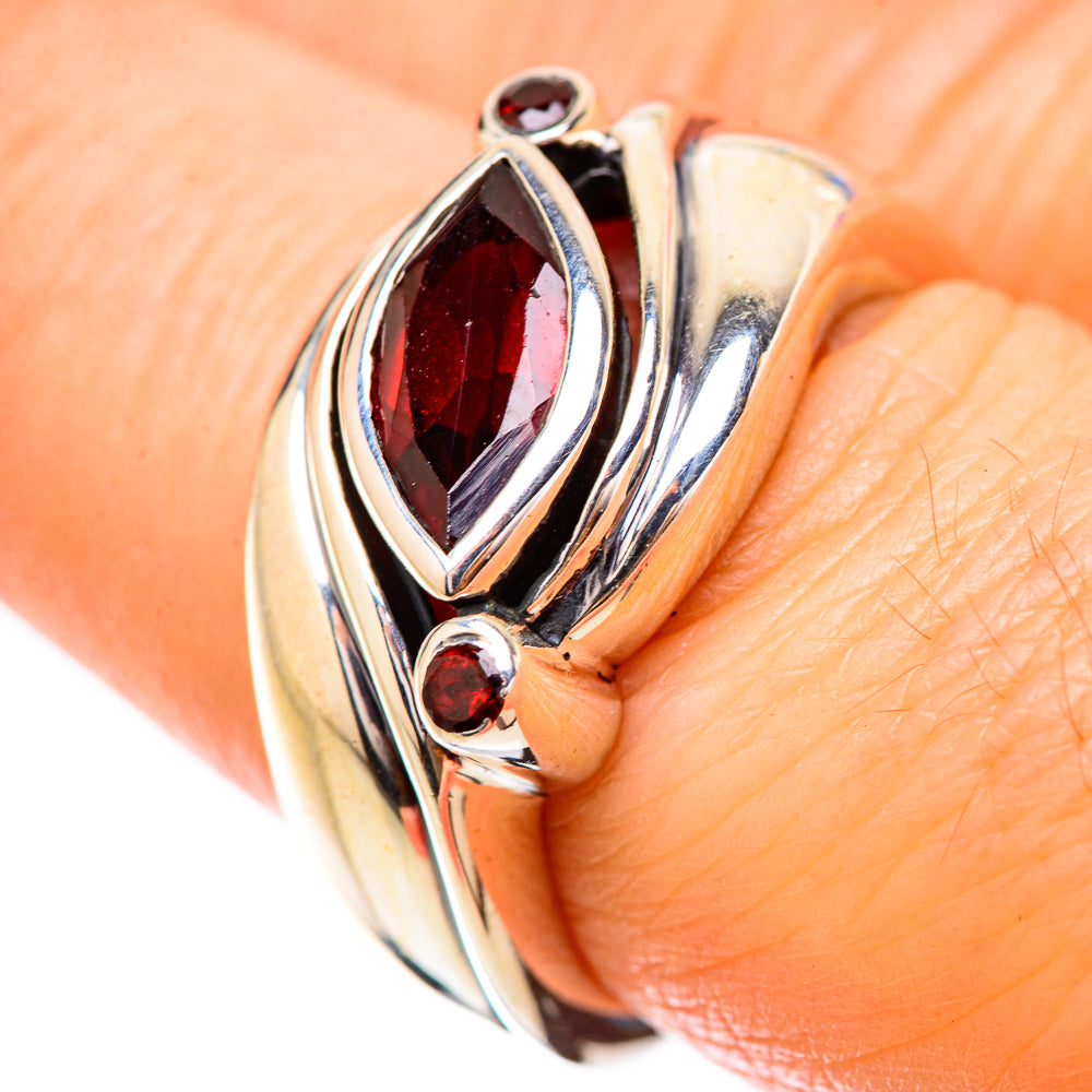 Garnet Rings handcrafted by Anasilvercos - RING130842
