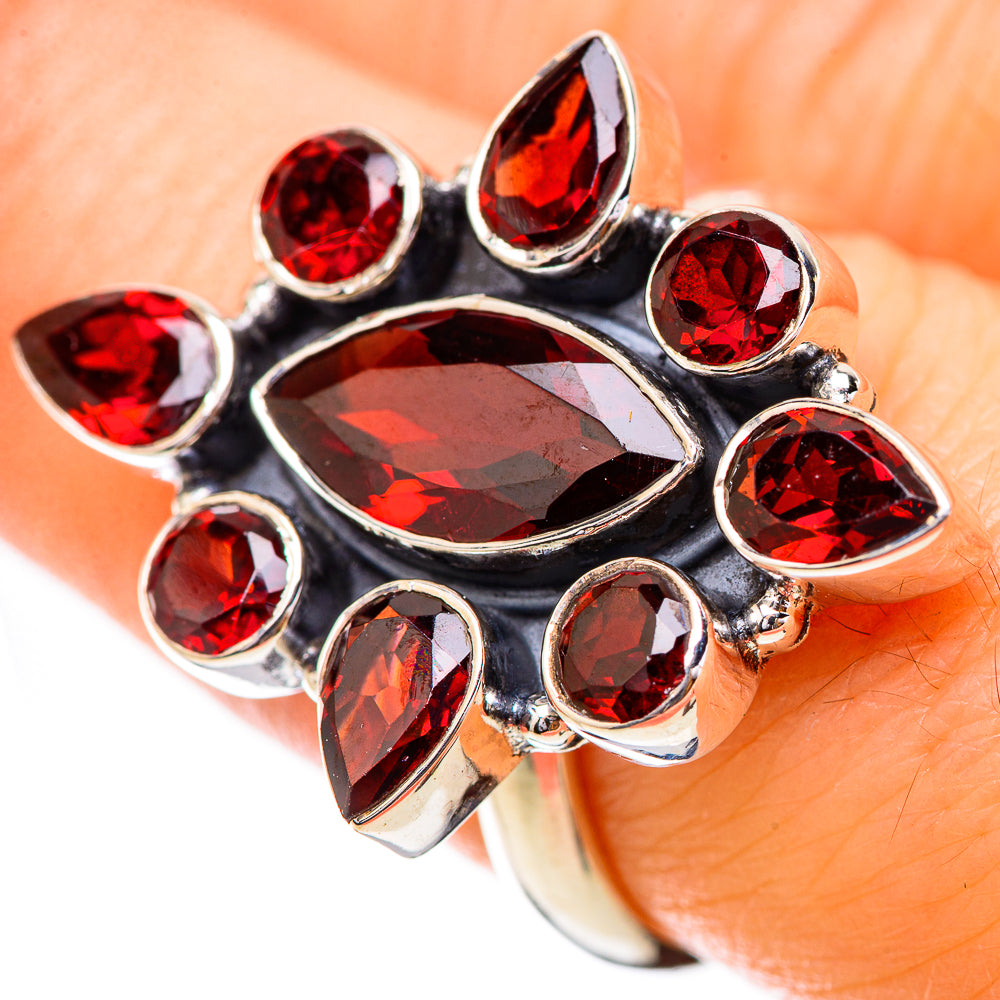 Garnet Rings handcrafted by Anasilvercos - RING130843