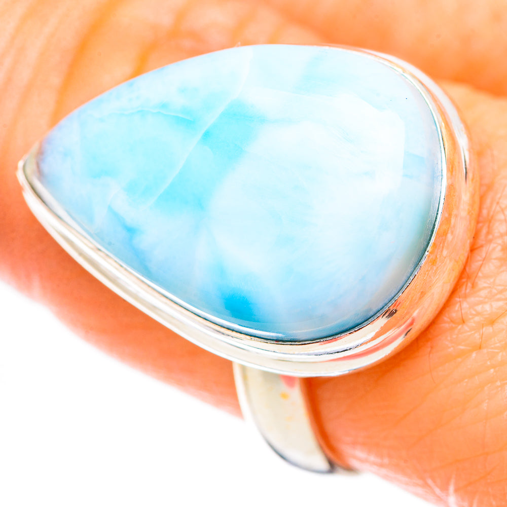 Larimar Rings handcrafted by Anasilvercos - RING130860