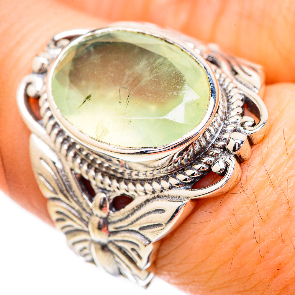 Prehnite Rings handcrafted by Anasilvercos - RING130866