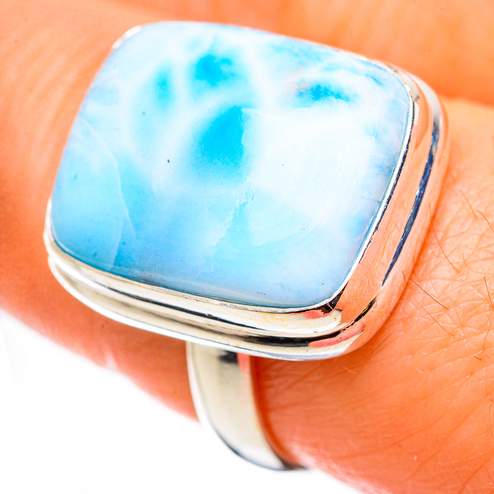Larimar Rings handcrafted by Anasilvercos - RING130874