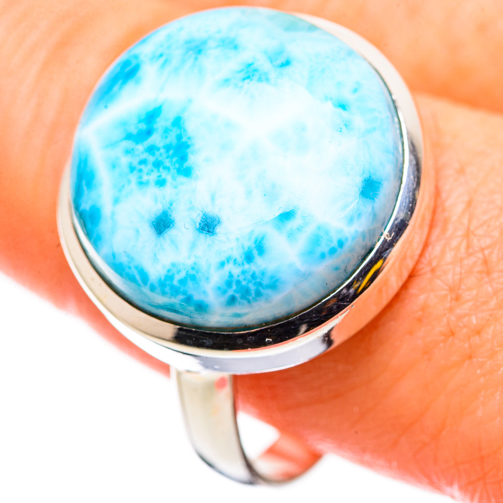 Larimar Rings handcrafted by Anasilvercos - RING130877