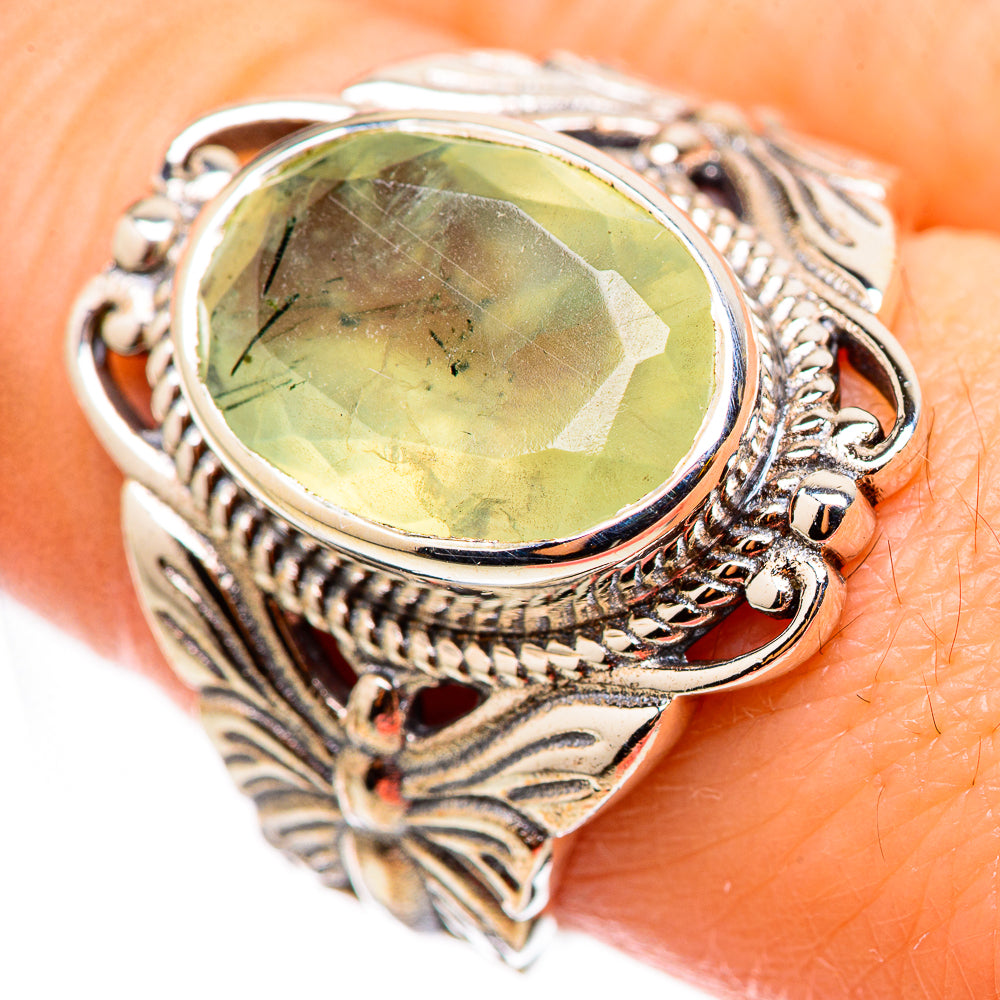 Prehnite Rings handcrafted by Anasilvercos - RING130879