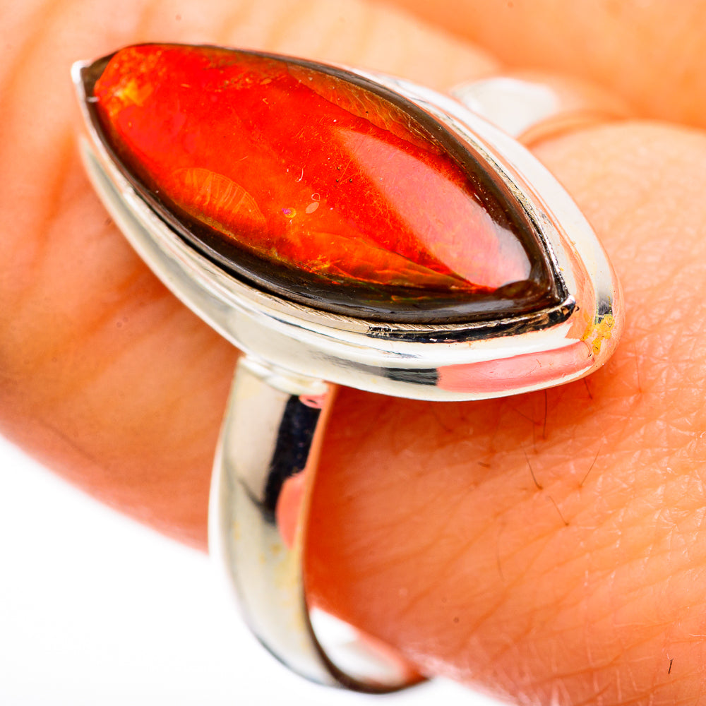 Ammolite Rings handcrafted by Anasilvercos - RING130887