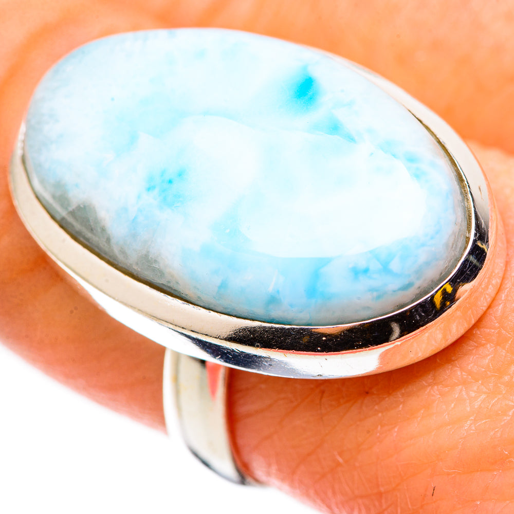 Larimar Rings handcrafted by Anasilvercos - RING130897