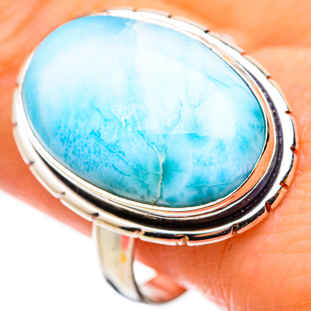 Larimar Rings handcrafted by Anasilvercos - RING130919