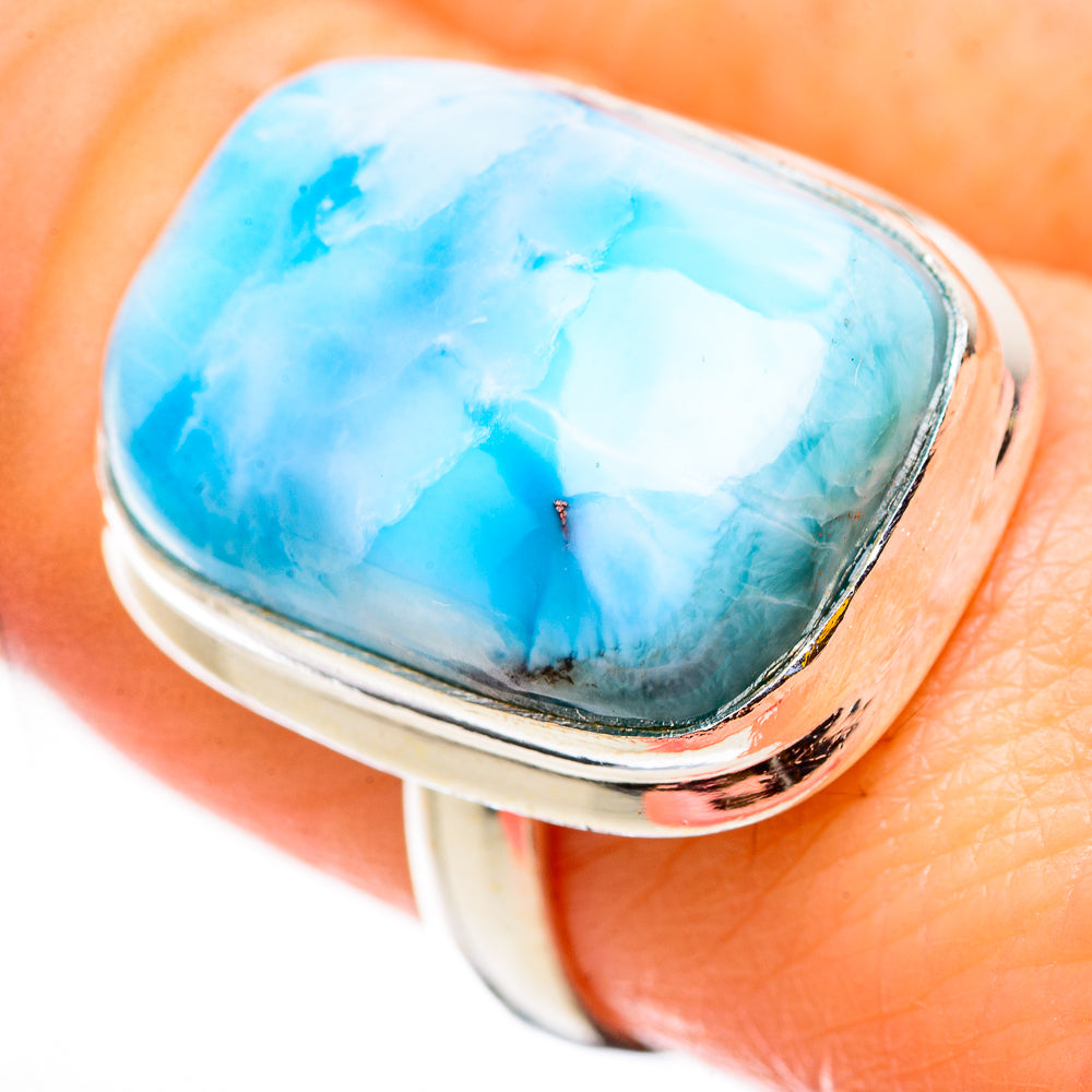 Larimar Rings handcrafted by Anasilvercos - RING130947