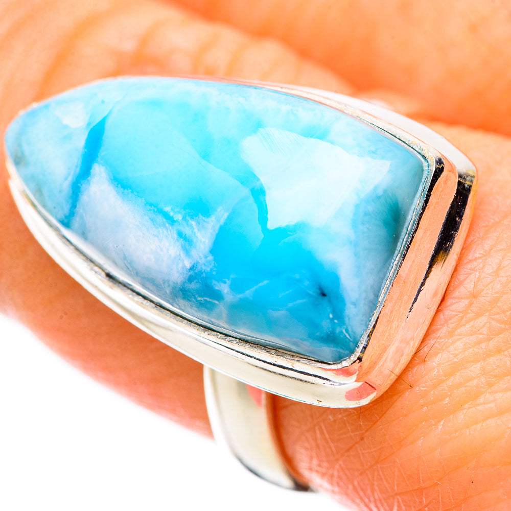 Larimar Rings handcrafted by Anasilvercos - RING130966