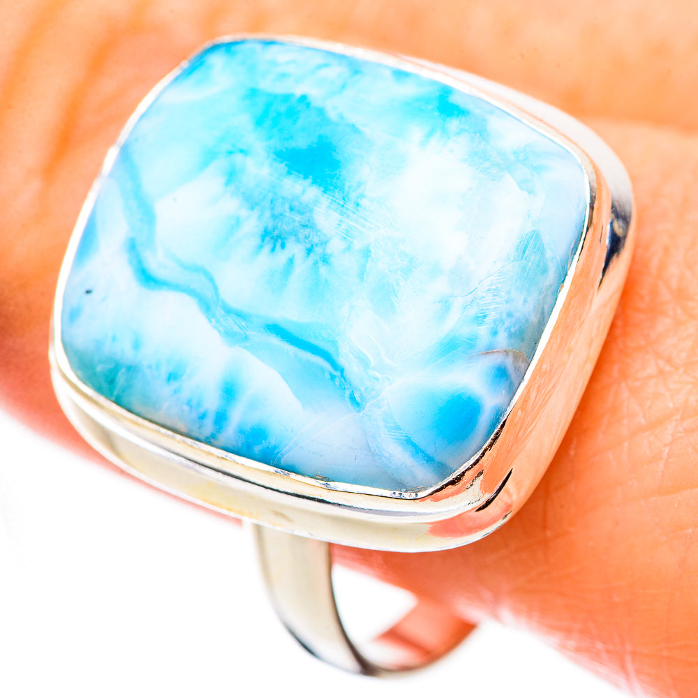 Larimar Rings handcrafted by Anasilvercos - RING130978
