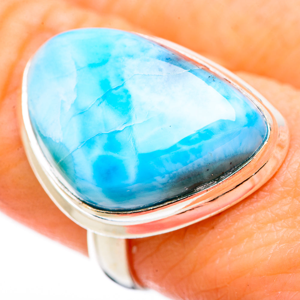 Larimar Rings handcrafted by Anasilvercos - RING130981