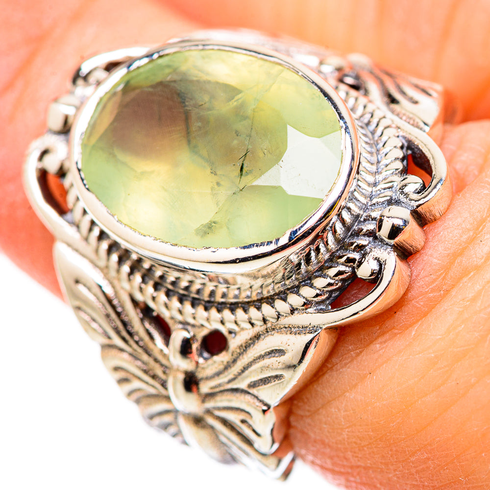 Prehnite Rings handcrafted by Anasilvercos - RING131002