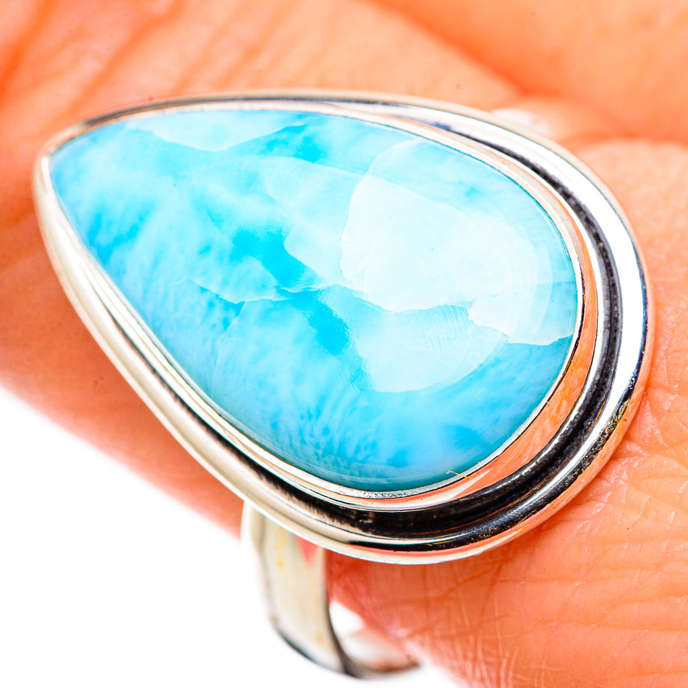 Larimar Rings handcrafted by Anasilvercos - RING131057