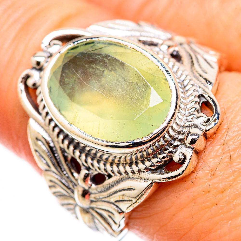 Prehnite Rings handcrafted by Anasilvercos - RING131072