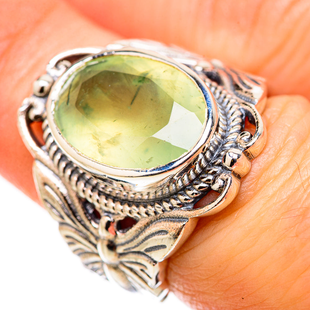 Prehnite Rings handcrafted by Anasilvercos - RING131081