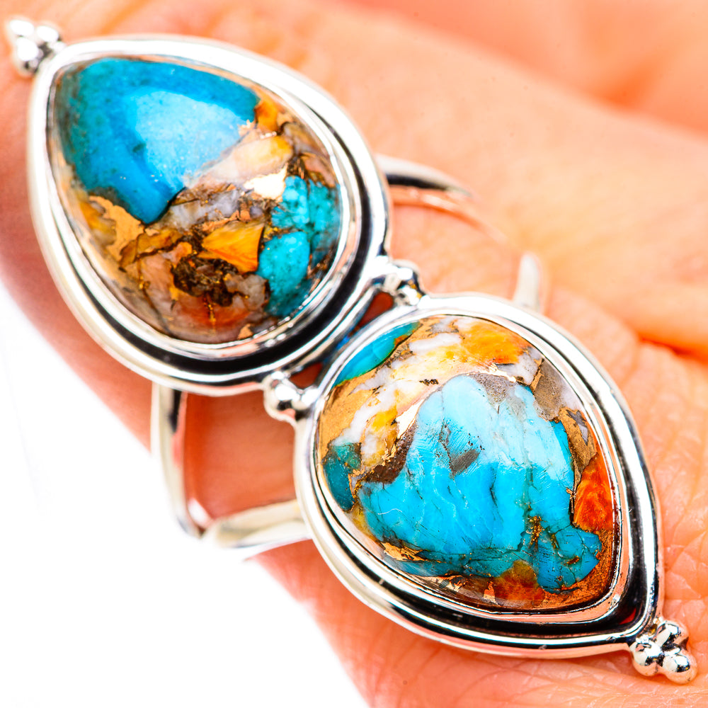 Spiny Oyster Turquoise Rings handcrafted by Anasilvercos - RING131107