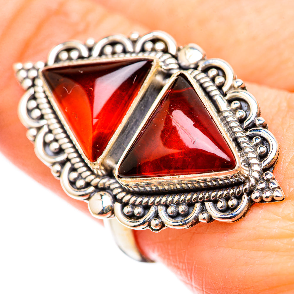 Baltic Amber Rings handcrafted by Anasilvercos - RING131132