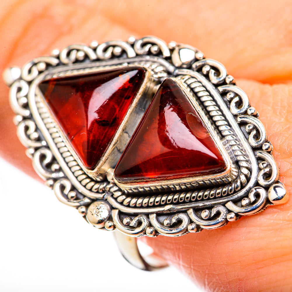 Baltic Amber Rings handcrafted by Anasilvercos - RING131133