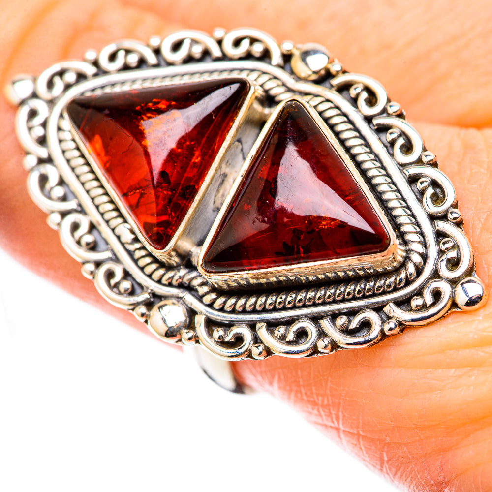 Baltic Amber Rings handcrafted by Anasilvercos - RING131138