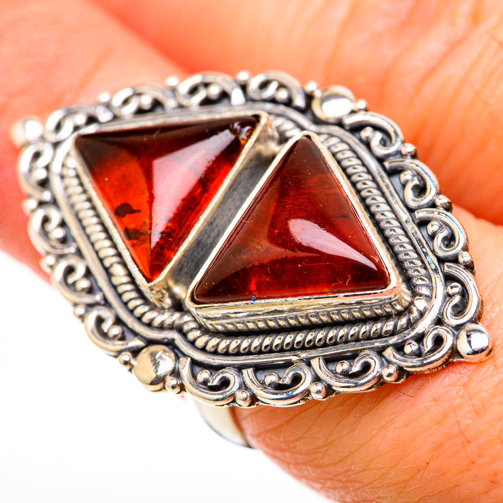 Baltic Amber Rings handcrafted by Anasilvercos - RING131143