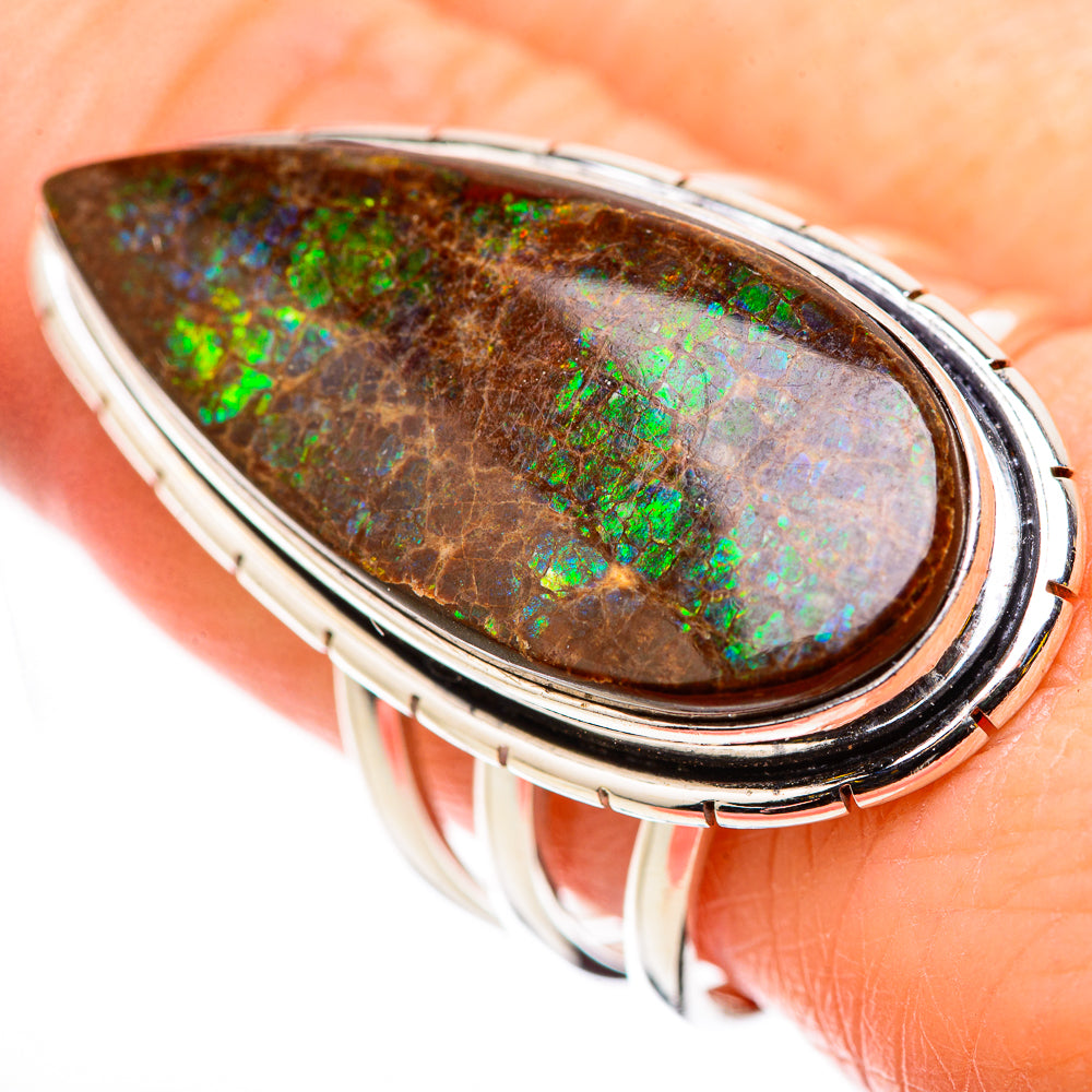 Ammolite Rings handcrafted by Anasilvercos - RING131144