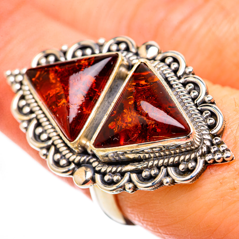 Baltic Amber Rings handcrafted by Anasilvercos - RING131147