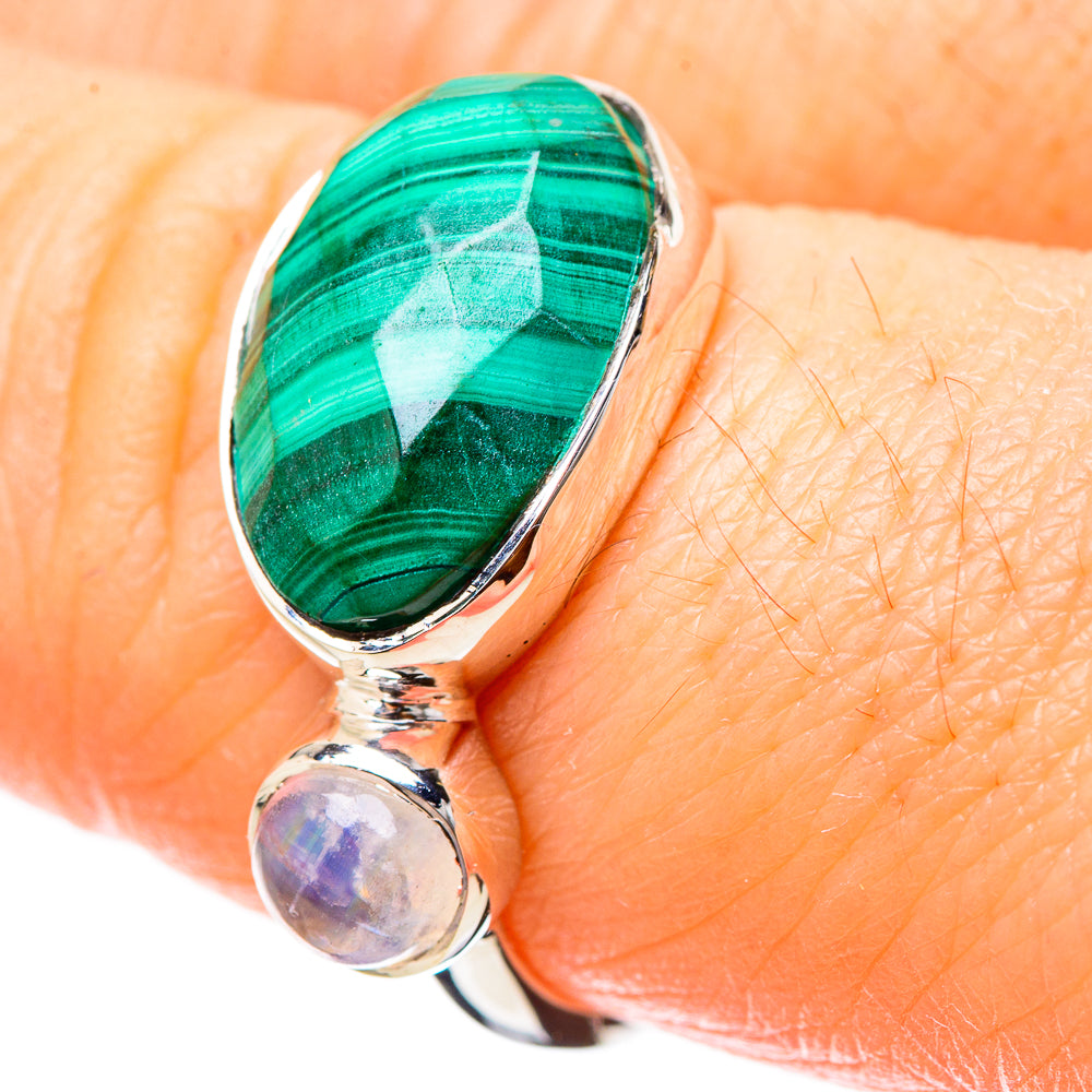 Malachite Rings handcrafted by Anasilvercos - RING131153