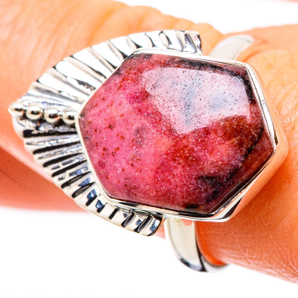 Rhodonite Rings handcrafted by Anasilvercos - RING131159