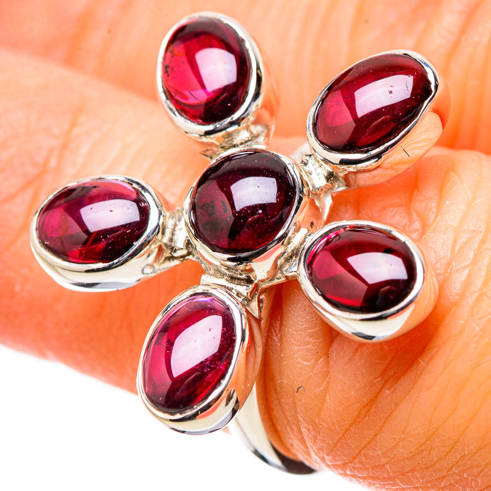 Garnet Rings handcrafted by Anasilvercos - RING131160