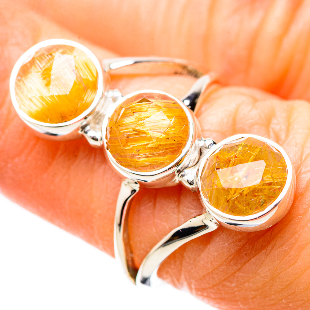 Rutilated Quartz Rings handcrafted by Anasilvercos - RING131165
