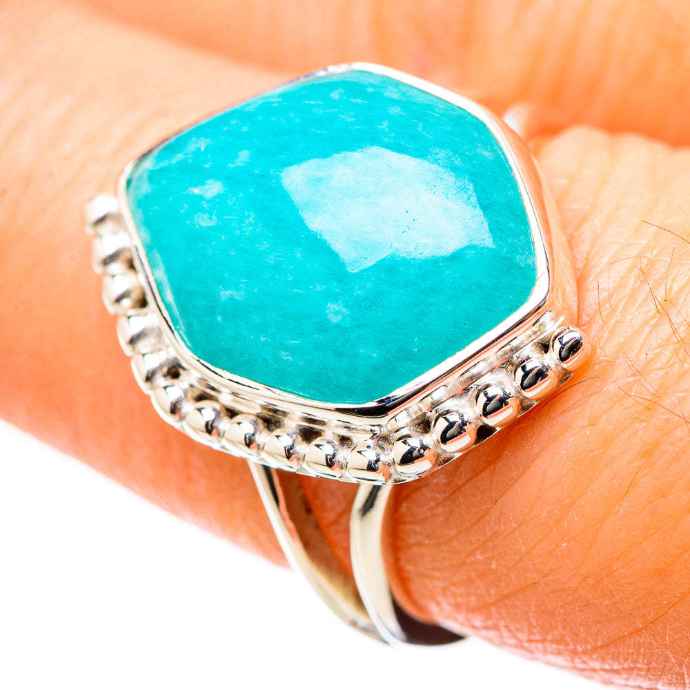 Amazonite Rings handcrafted by Anasilvercos - RING131178