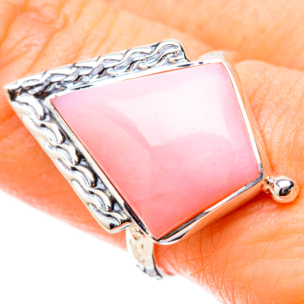 Pink Opal Rings handcrafted by Anasilvercos - RING131179