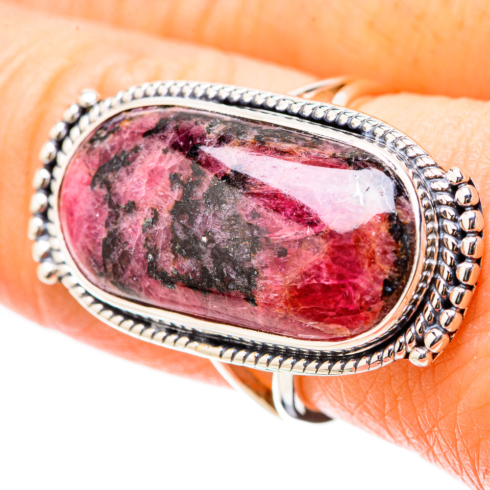 Rhodonite Rings handcrafted by Anasilvercos - RING131180
