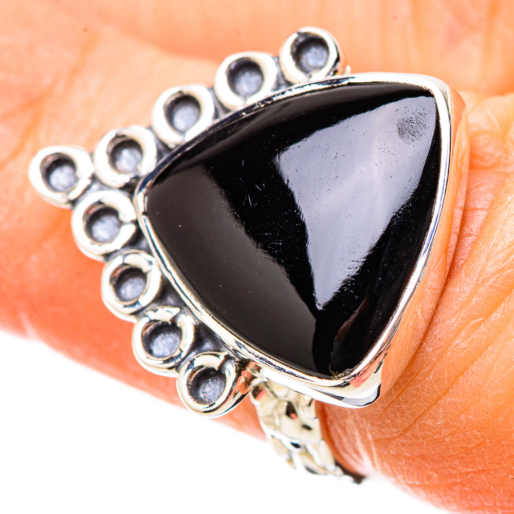Black Onyx Rings handcrafted by Anasilvercos - RING131183