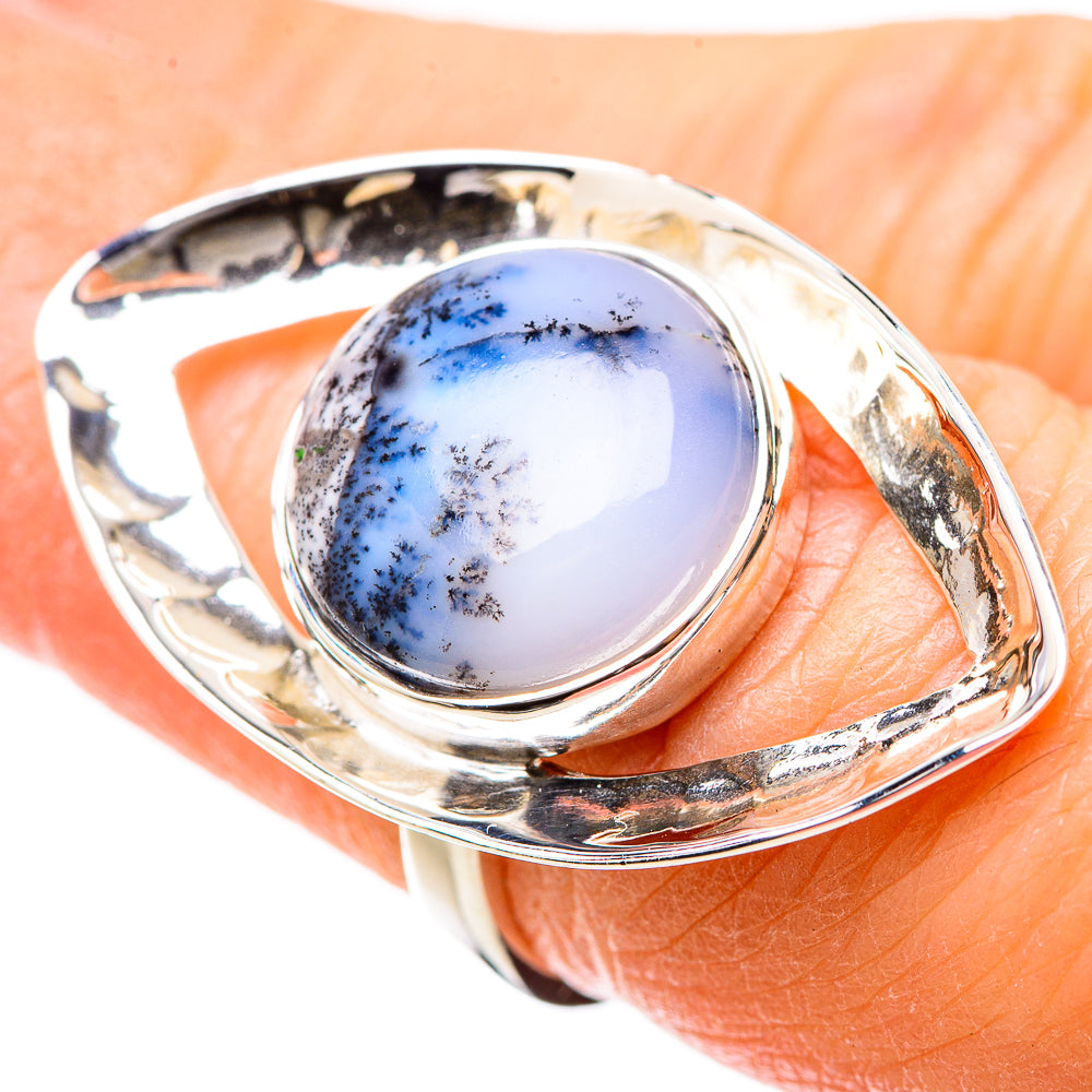 Dendritic Opal Rings handcrafted by Anasilvercos - RING131187