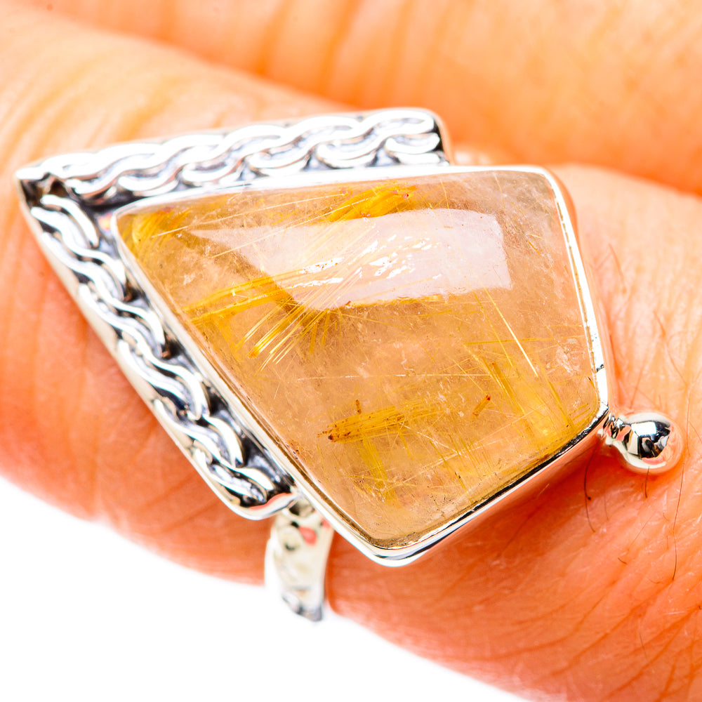 Rutilated Quartz Rings handcrafted by Anasilvercos - RING131189
