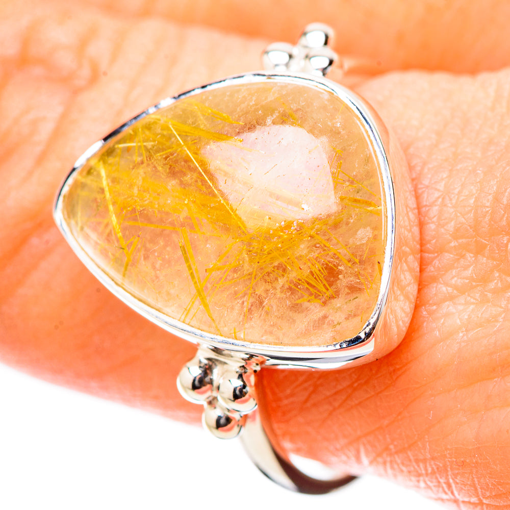 Rutilated Quartz Rings handcrafted by Anasilvercos - RING131190