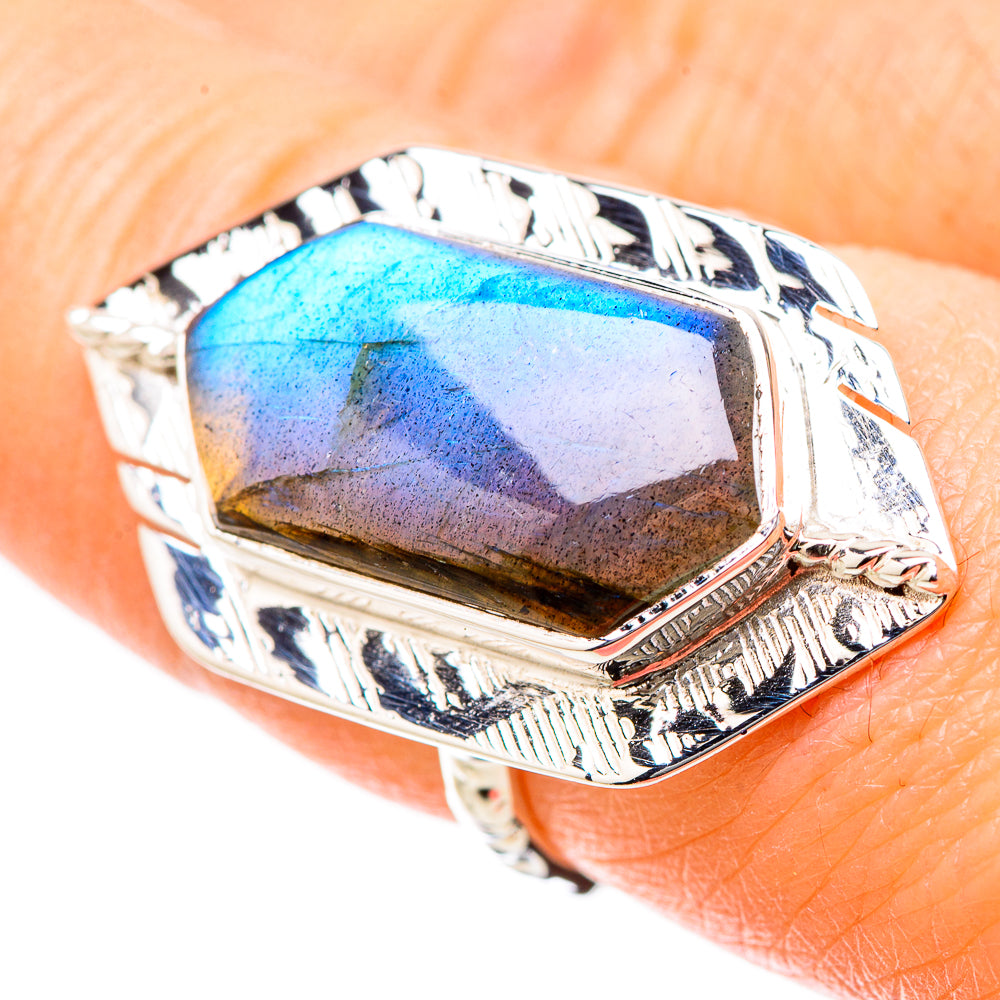 Labradorite Rings handcrafted by Anasilvercos - RING131192