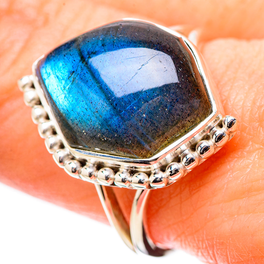 Labradorite Rings handcrafted by Anasilvercos - RING131194