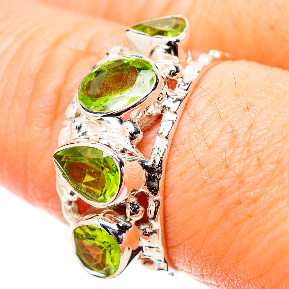 Peridot Rings handcrafted by Anasilvercos - RING131196