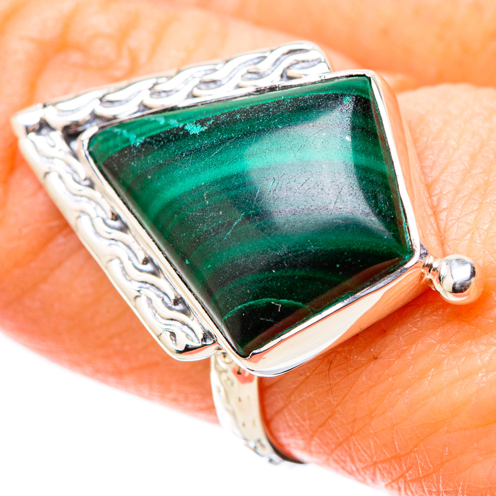 Malachite Rings handcrafted by Anasilvercos - RING131197