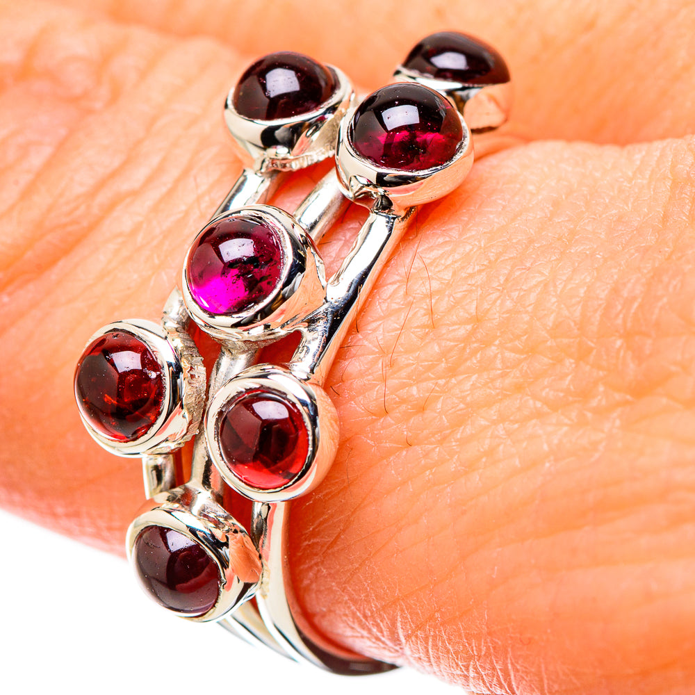 Garnet Rings handcrafted by Anasilvercos - RING131199