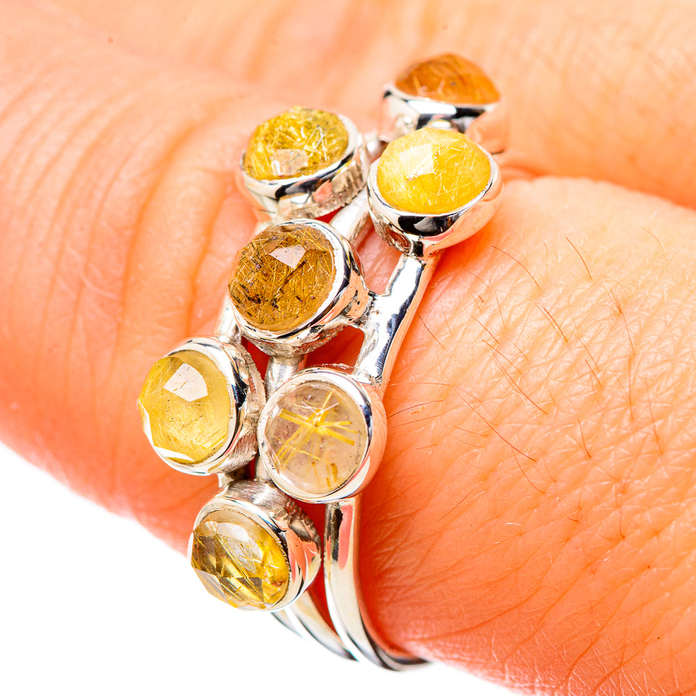 Rutilated Quartz Rings handcrafted by Anasilvercos - RING131202