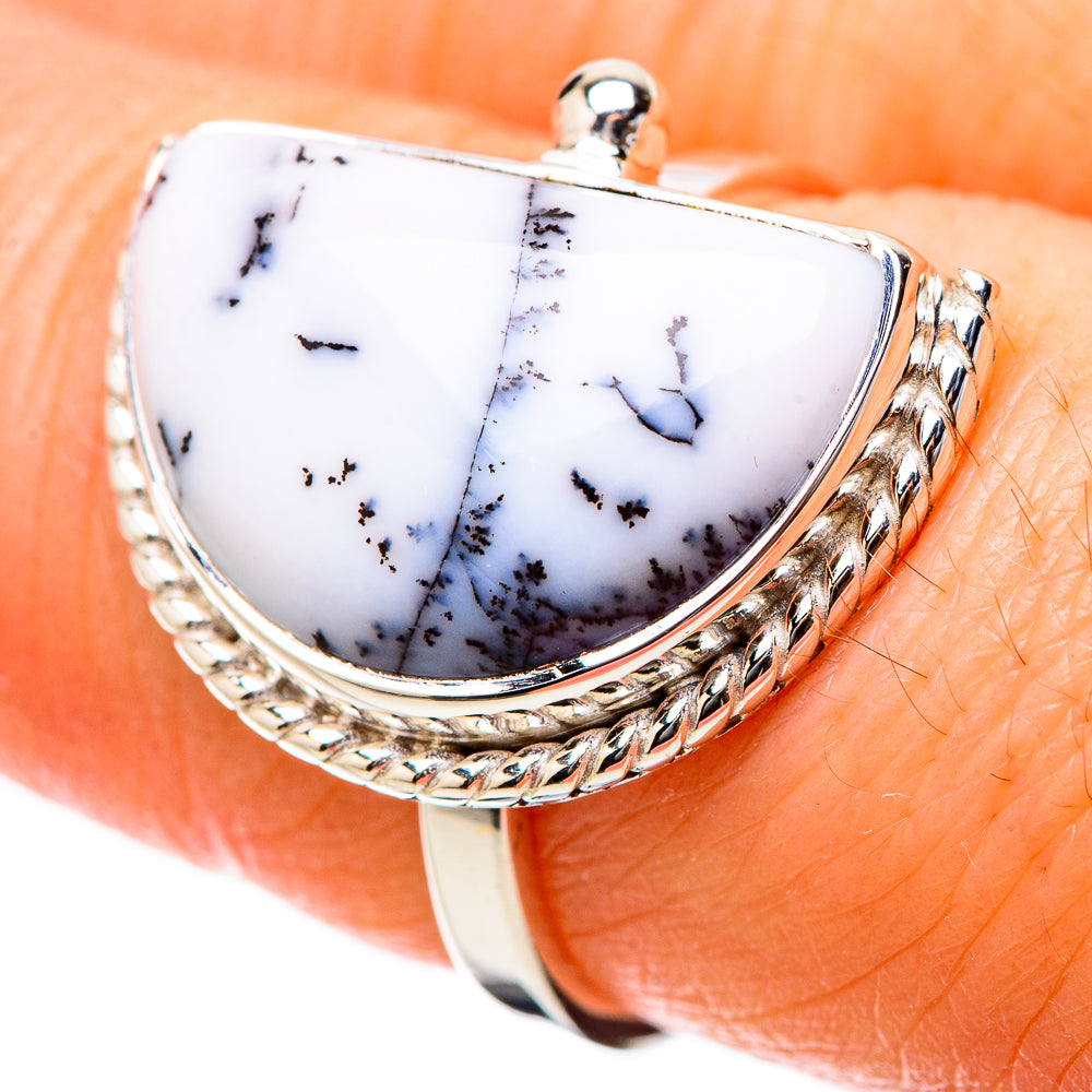 Dendritic Opal Rings handcrafted by Anasilvercos - RING131204