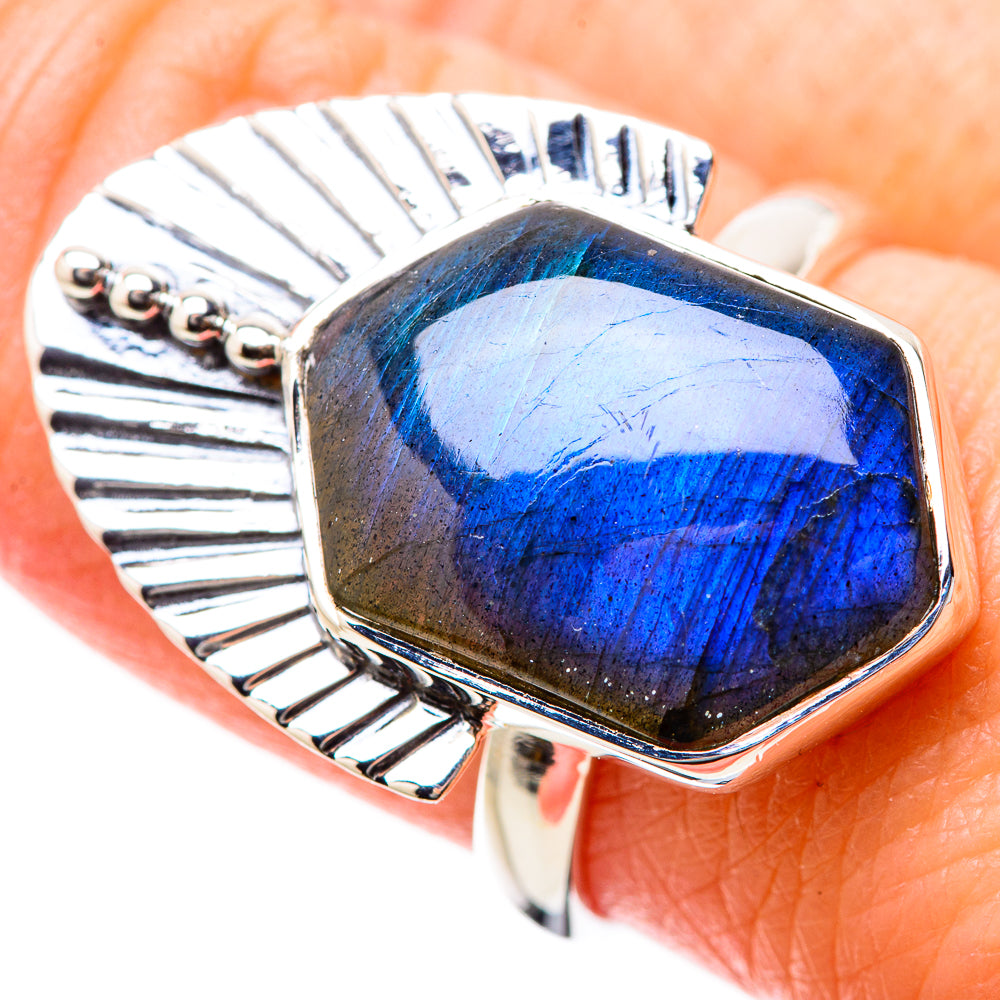 Labradorite Rings handcrafted by Anasilvercos - RING131211